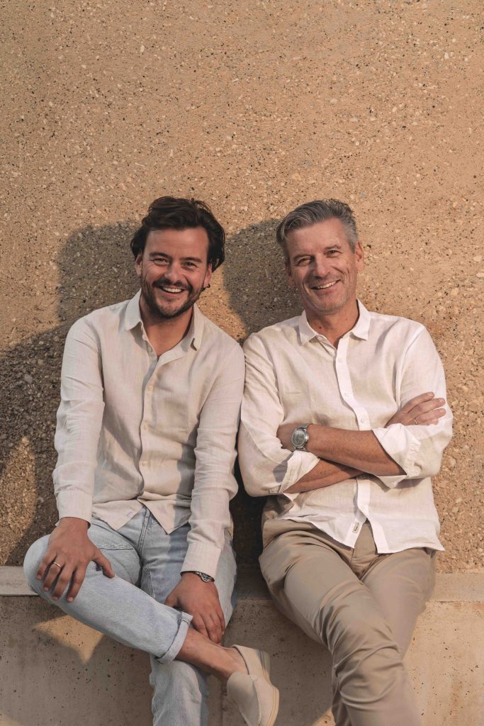 Kris and his son Pieter,who also works in the company.
