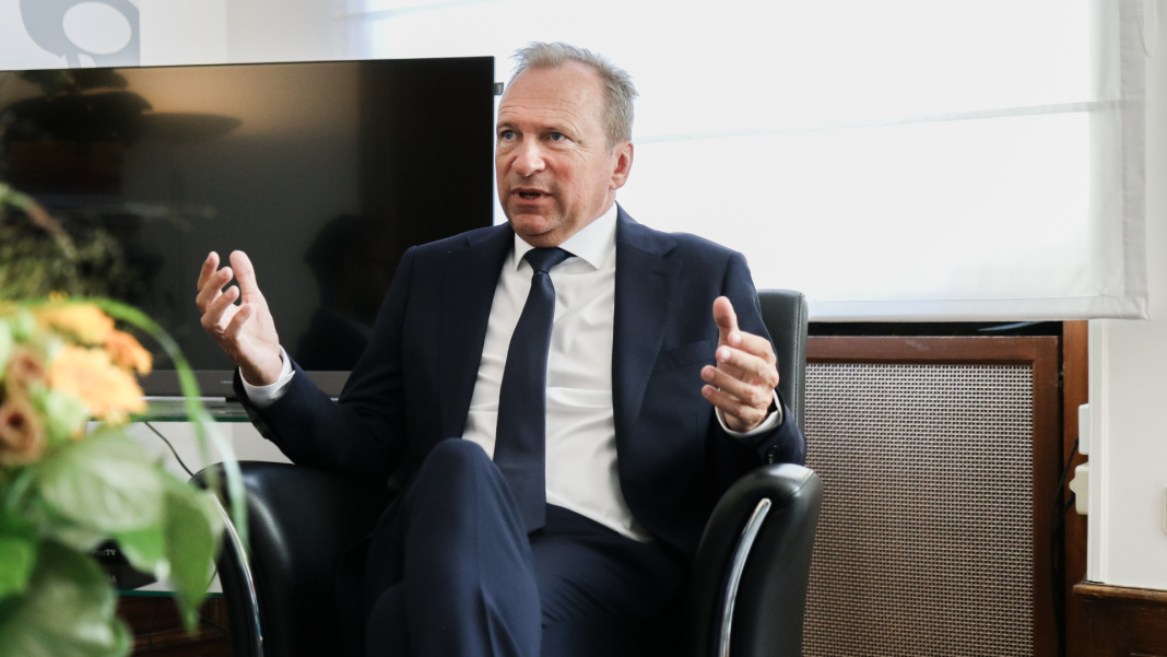 Gilles Roth, pictured, is Luxembourg finance minister