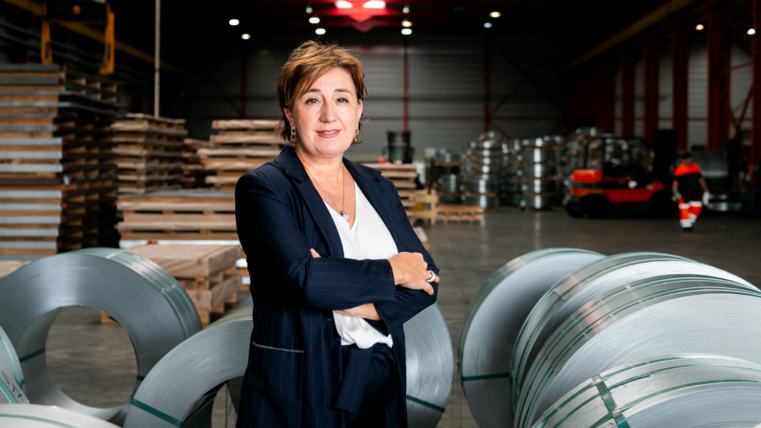 (Christine Mariani, CEO and founder of MCM steel v2 © Stephanie Jabardo / Forbes Luxembourg)