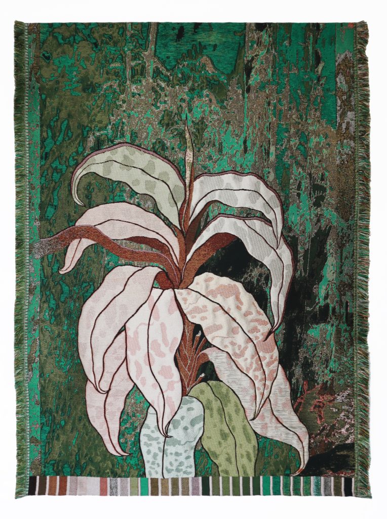 After We Are Gone © Otobong Nkanga 2020 (Woven textile 250 x 180 cm) Purchased by the EIB in 2020