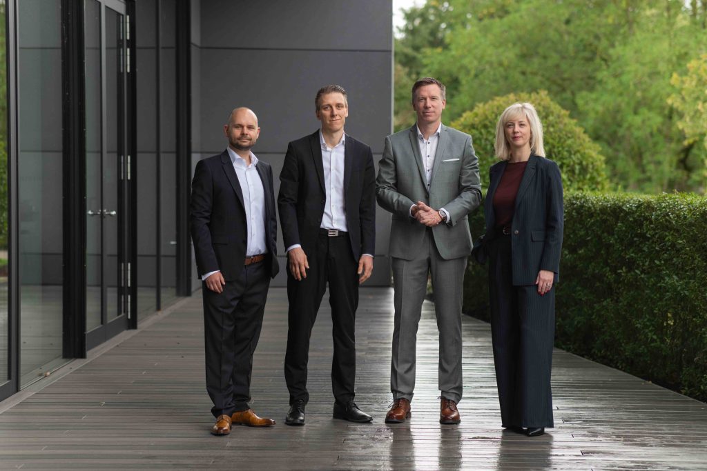 New partners, from left to right: Michael Duval, Nicolas Meyer, Loic Henrich, Julie Ratajczak.