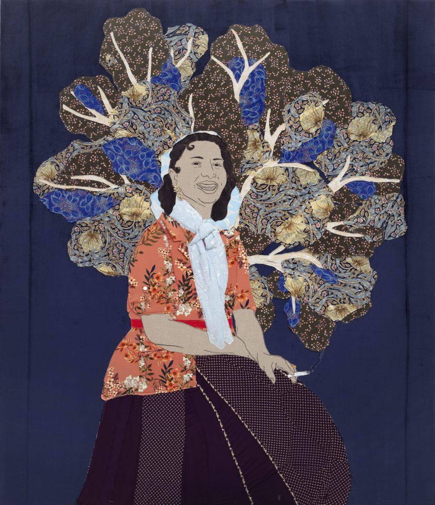 Sofia Taikon © Małgorzata Mirga-Tas, 2023 (Textile, acrylic on wooden stretcher, 210 x 180 cm). Purchased by the EIB in 2024